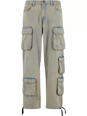 Pánské kalhoty URBAN CLASSICS TB7322 NEW LIGHT BLUE DIRTY WASHED