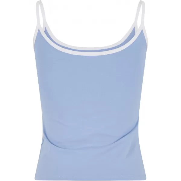  Dámské tílko URBAN CLASSICS TB7485A POWDER BLUE/WHITE/BLUSHED ROSE/WHITE 