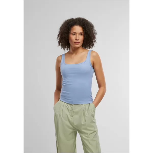  Dámské tílko URBAN CLASSICS TB7513A BLACK/POWDER BLUE 