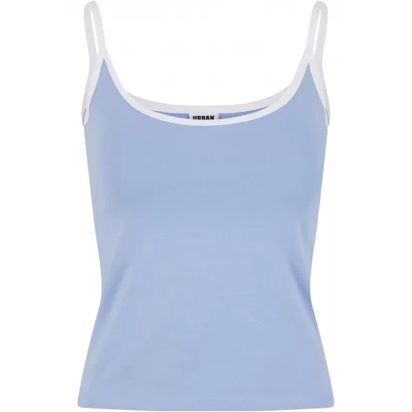  Dámské tílko URBAN CLASSICS TB7485A POWDER BLUE/WHITE/BLUSHED ROSE/WHITE 