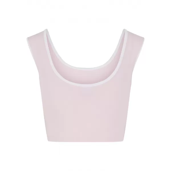  Dámské tílko URBAN CLASSICS TB7486A BLUSHED ROSE/WHITE/WHITE/BLACK 