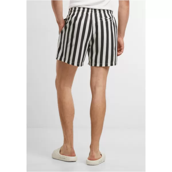  Pánské koupací šortky URBAN CLASSICS TB7347 BLACK/OFFWHITE 