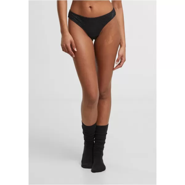  Dámská tanga URBAN CLASSICS TB7850A BLACK/BLACK 