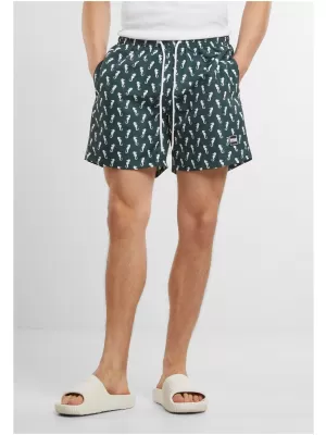 Pánské koupací šortky URBAN CLASSICS TB2679 DARK GREY MELANGE