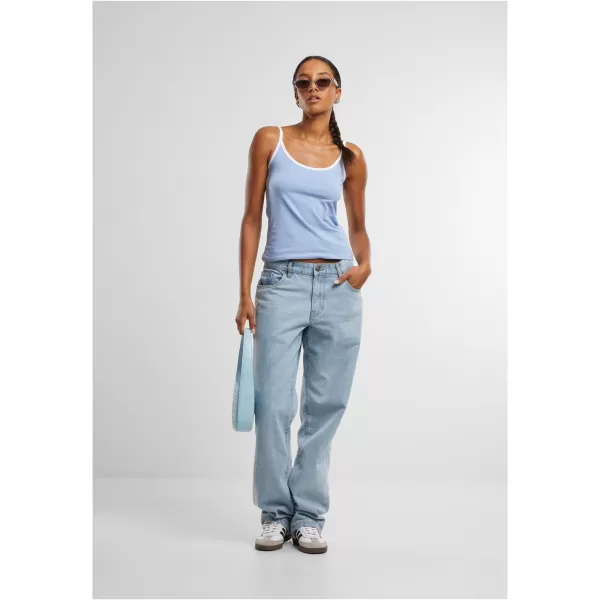  Dámské tílko URBAN CLASSICS TB7485A POWDER BLUE/WHITE/BLUSHED ROSE/WHITE 