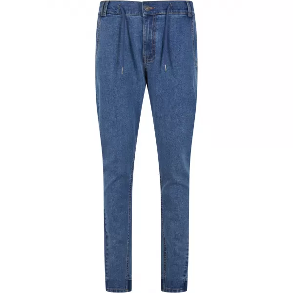  Pánské džíny URBAN CLASSICS TB7567 MID DEEP BLUE WASHED 