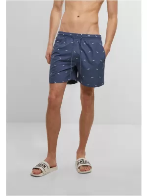 Pánské koupací šortky URBAN CLASSICS TB2680 VINTAGE BLUE/FROST MINT