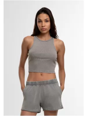 Dámské triko URBAN CLASSICS TB7482 STEEL GREY