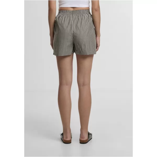  Dámské kraťasy URBAN CLASSICS TB6845 OLIVE/WHITE 