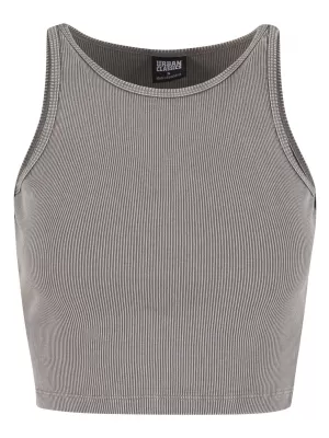 Dámské triko URBAN CLASSICS TB7482 STEEL GREY