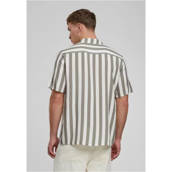  Pánská košile URBAN CLASSICS TB4150 PALE OLIVE/OFFWHITE 