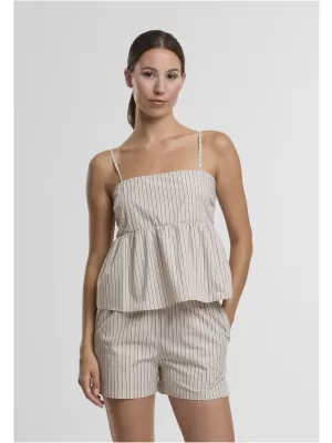 Dámské triko URBAN CLASSICS TB7531 CLOUD/WHITE