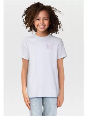 Dětské triko URBAN CLASSICS UCK7913B WHITE/WHITE/BLACK