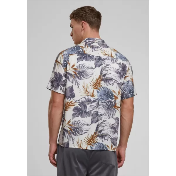  Pánská košile URBAN CLASSICS TB4150 BLUE LEAVES 