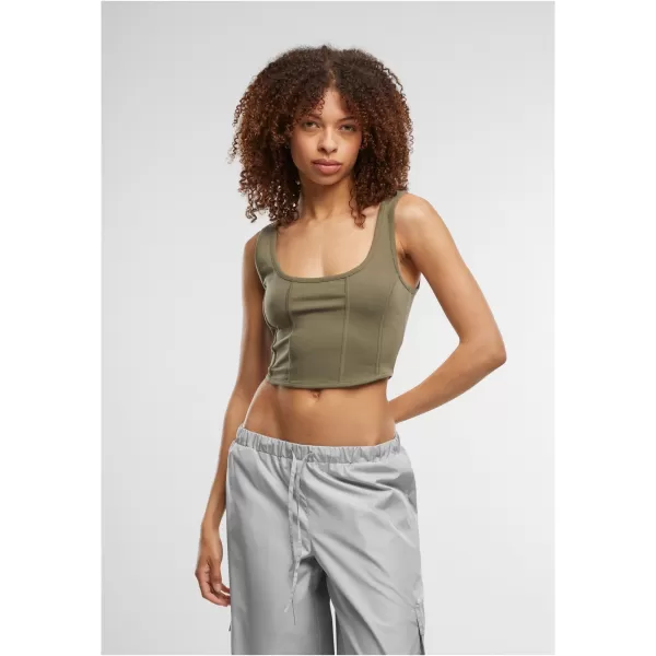  Dámské triko URBAN CLASSICS TB7534 OLIVE 