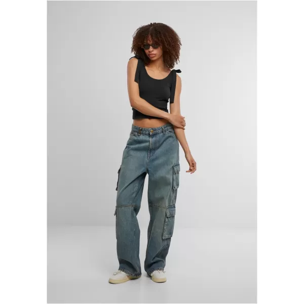  Dámské triko URBAN CLASSICS TB7520A BLACK/WHITE 