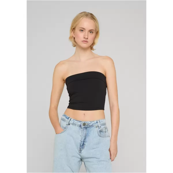  Dámské triko URBAN CLASSICS TB7524A BLACK/WHITE 