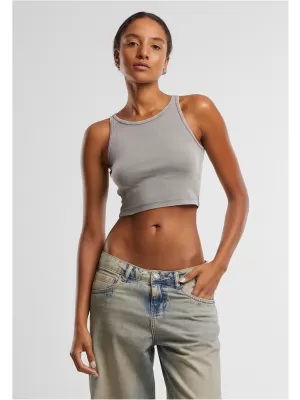 Dámské triko URBAN CLASSICS TB7482A STEEL GREY