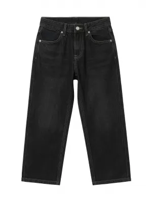 Chlapecké džíny URBAN CLASSICS UCK4461-00709 BLACK WASHED