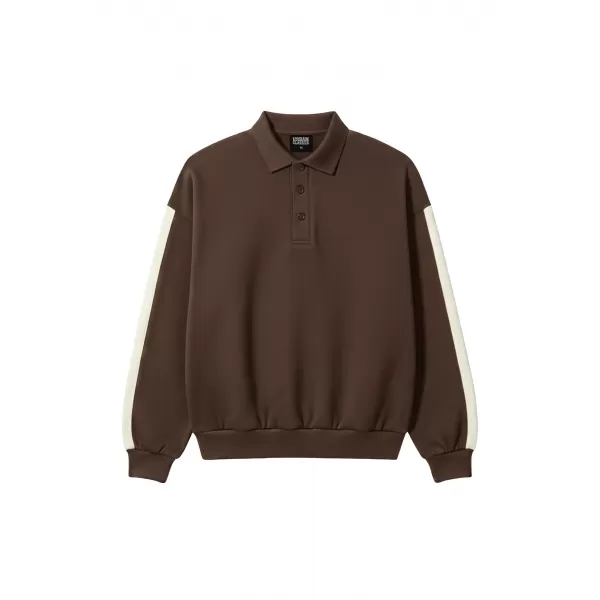  Pánská triko s límečkem URBAN CLASSICS TB8595-00075 BROWN 