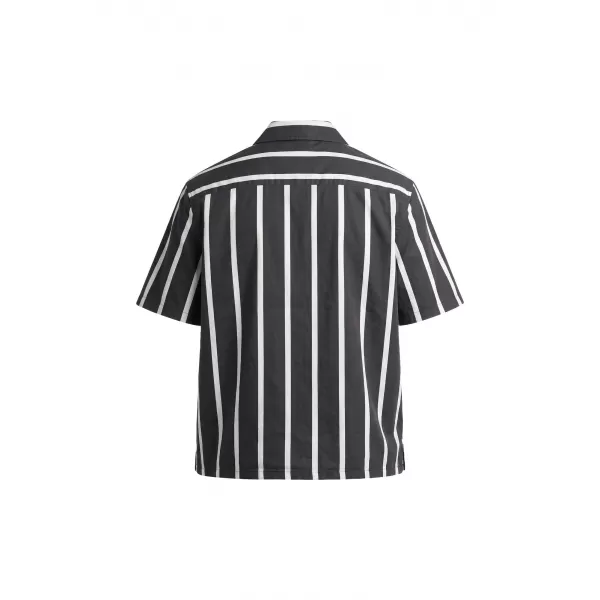  Pánská košile URBAN CLASSICS TB8429-00826 BLACK/WHITE 