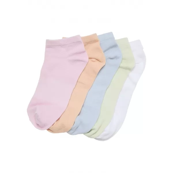  Ponožky URBAN CLASSICS TB1470-22224 BLUSHED ROSE/SOFT APRICOT/FREEZE BLUE/LIGHT MINT/WHITE 