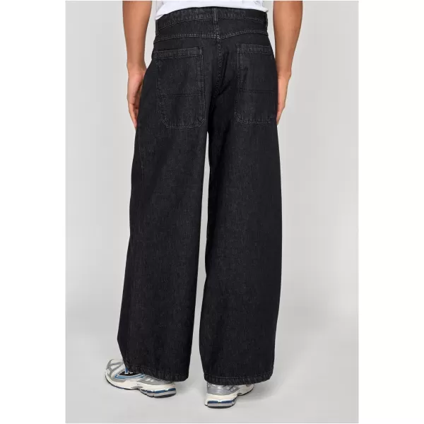  Pánské kalhoty URBAN CLASSICS TB8033 BLACK WASHED 