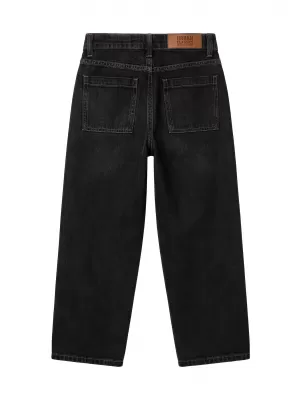 Chlapecké džíny URBAN CLASSICS UCK4461-00709 BLACK WASHED