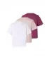 Dámské tričko URBAN CLASSICS TB8574B-23660 WHITE/VINTAGE ROSE/BERRY PURPLE