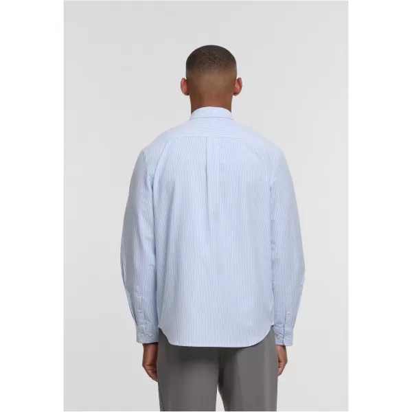  Pánská košile URBAN CLASSICS TB8093 LIGHT HORIZON BLUE/WHITE 