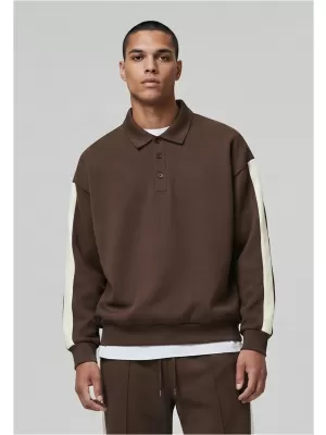 Pánská triko s límečkem URBAN CLASSICS TB8595-00075 BROWN