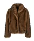 Dámská kožešinová bunda URBAN CLASSICS TB8120-01591 BROWN/BLACK
