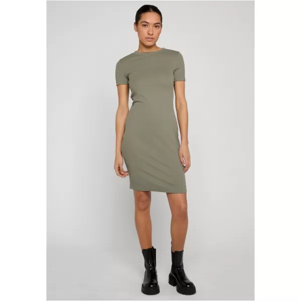  Dámské šaty URBAN CLASSICS TB8275 PALE OLIVE 