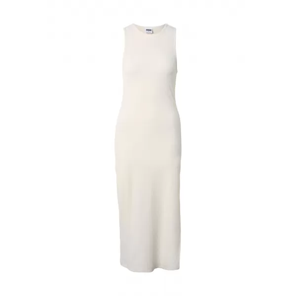  Dámské šaty URBAN CLASSICS TB8276 WHITE/SAND 
