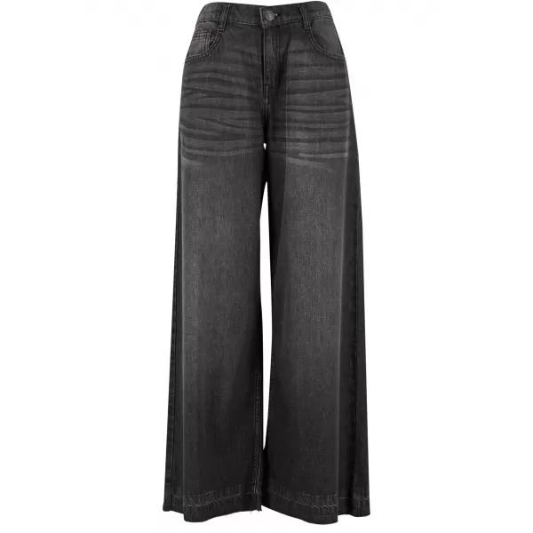  Dámské kalhoty URBAN CLASSICS TB7712 BLACK WASHED 