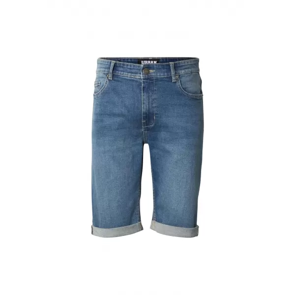  Pánské kraťasy URBAN CLASSICS TB8457 MID DEEP BLUE WASHED 