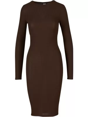 Dámské šaty URBAN CLASSICS TB1340 BROWN
