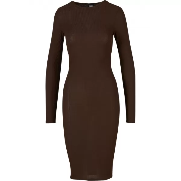  Dámské šaty URBAN CLASSICS TB1340 BROWN 