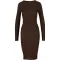 Dámské šaty URBAN CLASSICS TB1340 BROWN
