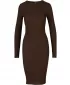 Dámské šaty URBAN CLASSICS TB1340 BROWN