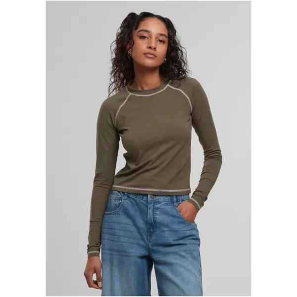  Dámské triko URBAN CLASSICS TB7730 OLIVE 