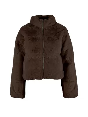 Dámská prošívaná bunda URBAN CLASSICS TB7935-00075 BROWN