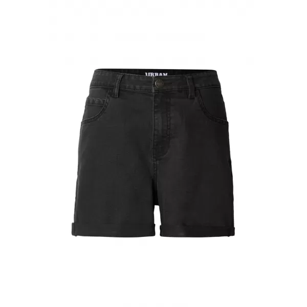  Dámské kraťasy URBAN CLASSICS TB8371 BLACK WASHED 