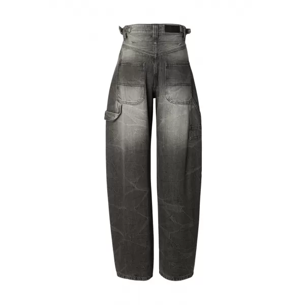  Dámské kalhoty URBAN CLASSICS TB8140 BLACK WASHED 