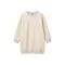 Dívčí mikinové šaty URBAN CLASSICS UCK8565-02903 WHITE SAND