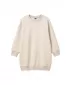 Dívčí mikinové šaty URBAN CLASSICS UCK8565-02903 WHITE SAND