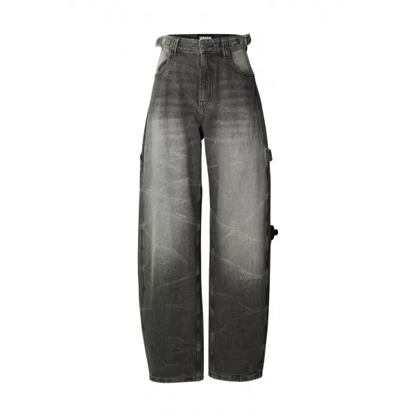  Dámské kalhoty URBAN CLASSICS TB8140 BLACK WASHED 