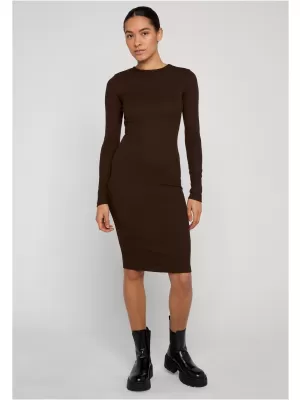 Dámské šaty URBAN CLASSICS TB1340 BROWN