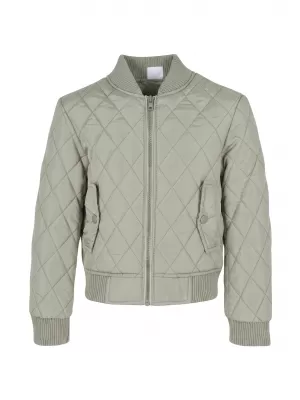 Dívčí prošívaná bunda URBAN CLASSICS UCK806-03259 SOFT SALVIA