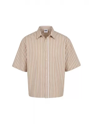 Pánská košile URBAN CLASSICS TB8218-21556 BROWN MOCCA